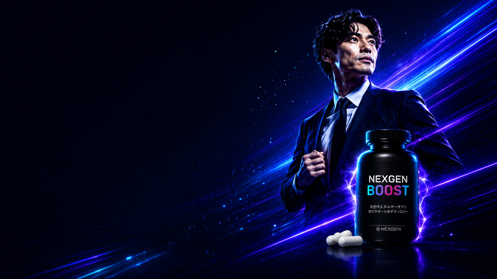 NEXGEN BOOSTと前を見据えるビジネスマン